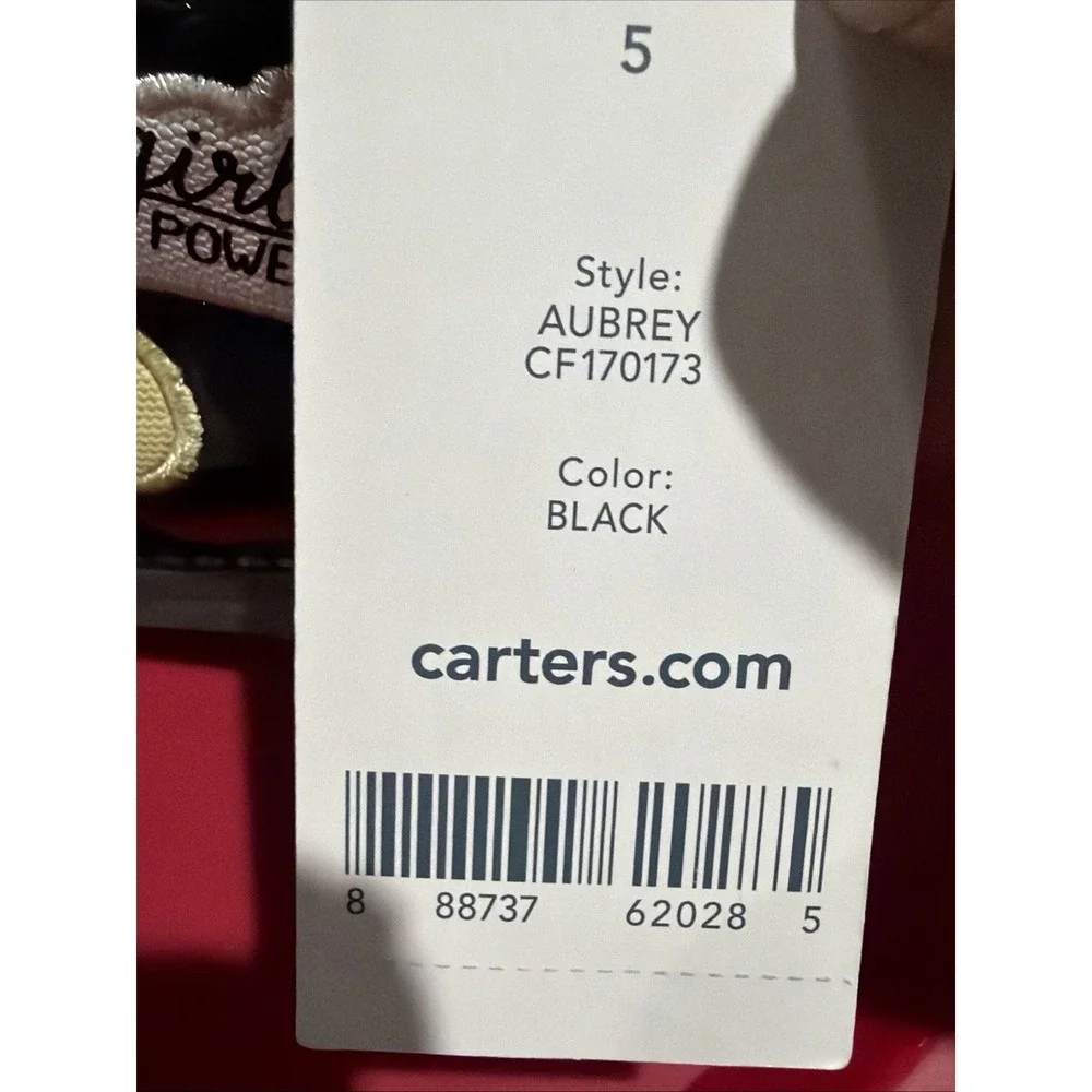 Carter's Aubrey Girls Black Aubrey Toddler Boots Size 5